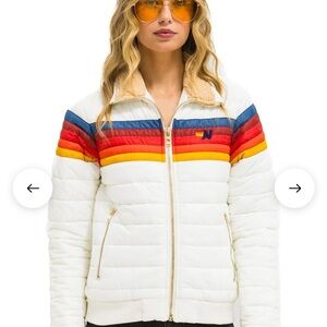 Aviator Nation - 5 stipe lightweight puff jacket - women’s medium